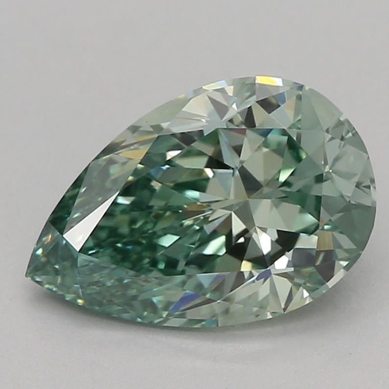 1.05 Ct. Fancy Vivid Green Pear Lab Grown Diamond
