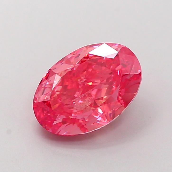 2.07 Ct. Fancy Vivid Pink Oval Lab Grown Diamond