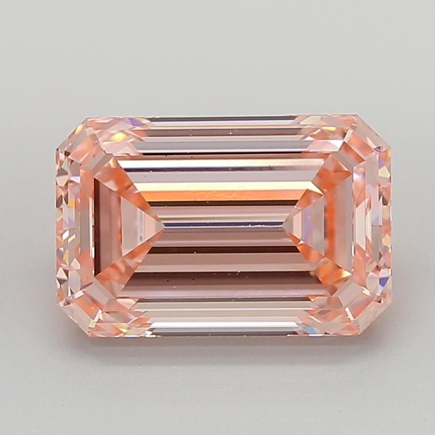 5.08 Ct. Fancy Vivid  Pink Emerald Lab Grown Diamond