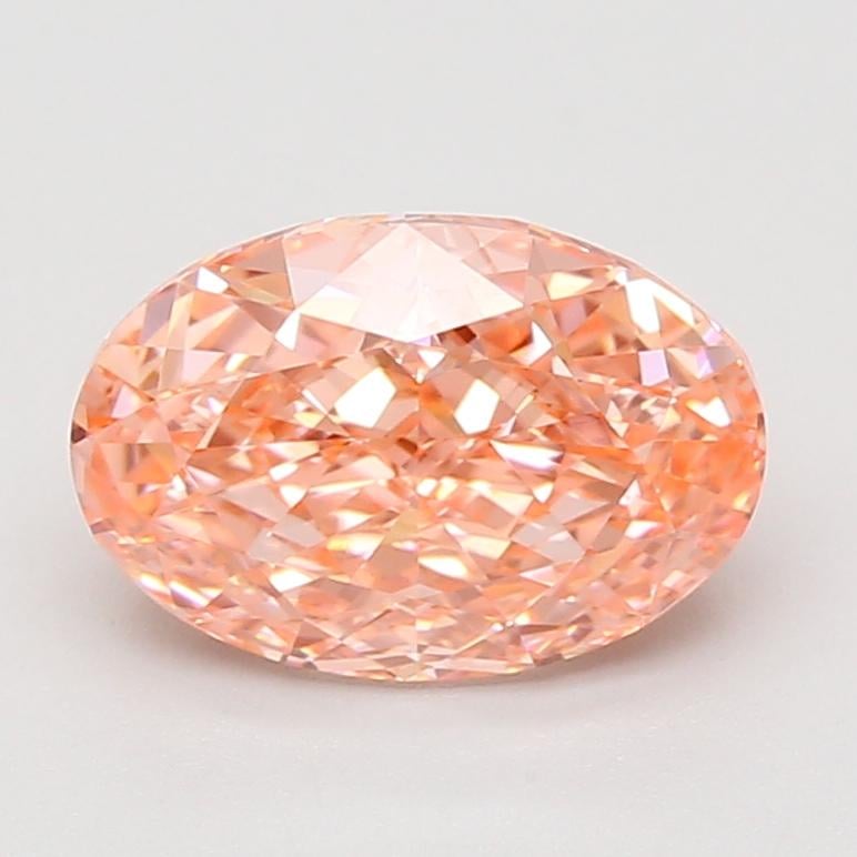 2.92 Ct. Fancy Vivid Pink Oval Lab Grown Diamond