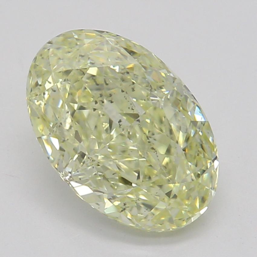 1.03 Ct. Fancy Light Yellow Oval Diamond