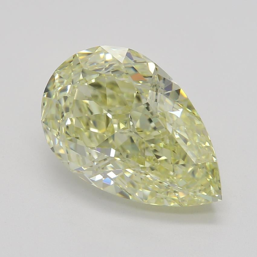 3.02 Ct. Fancy Light Yellow Pear Diamond