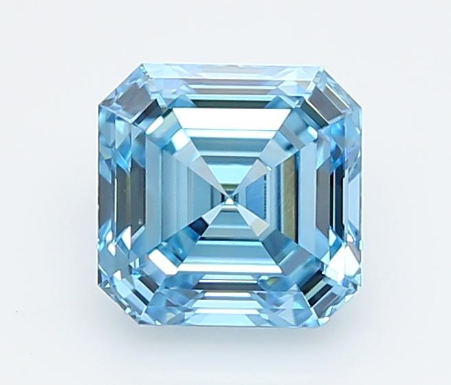 1.60 Ct. Fancy Vivid  Blue Asscher Lab Grown Diamond