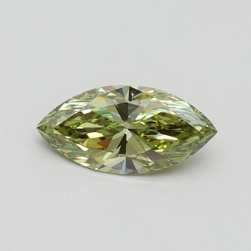 1.09 Ct. Fancy Vivid Green Marquise Lab Grown Diamond