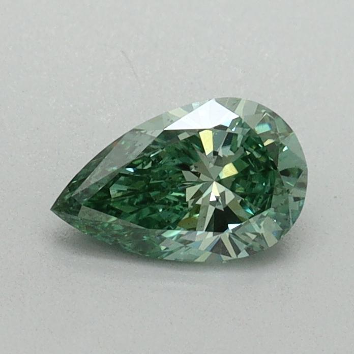 0.43 Ct. Fancy Vivid Green Pear Lab Grown Diamond