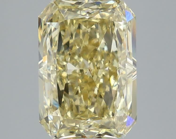 3.07 Ct. Fancy  Yellow Radiant Lab Grown Diamond