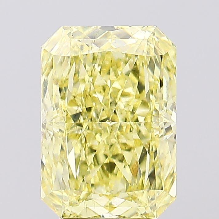 4.13 Ct. Fancy Intense Yellow Radiant Lab Grown Diamond