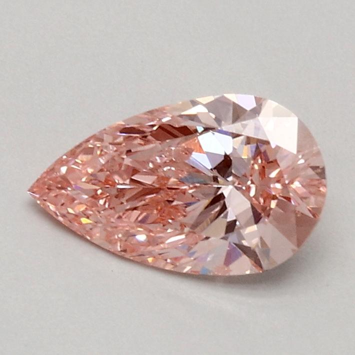 0.51 Ct. Fancy Vivid Pink Pear Lab Grown Diamond