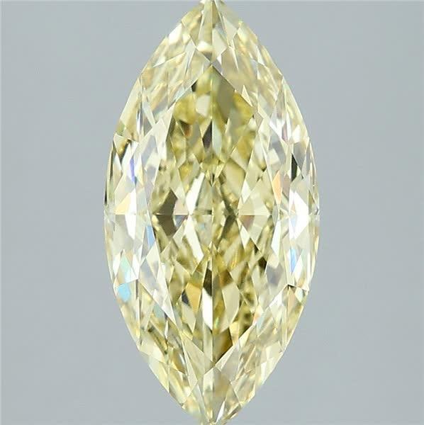 2.60 Ct. Fancy Intense Yellow Marquise Lab Grown Diamond