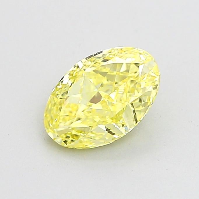 1.00 Ct. Fancy Intense  Yellow Oval Lab Grown Diamond