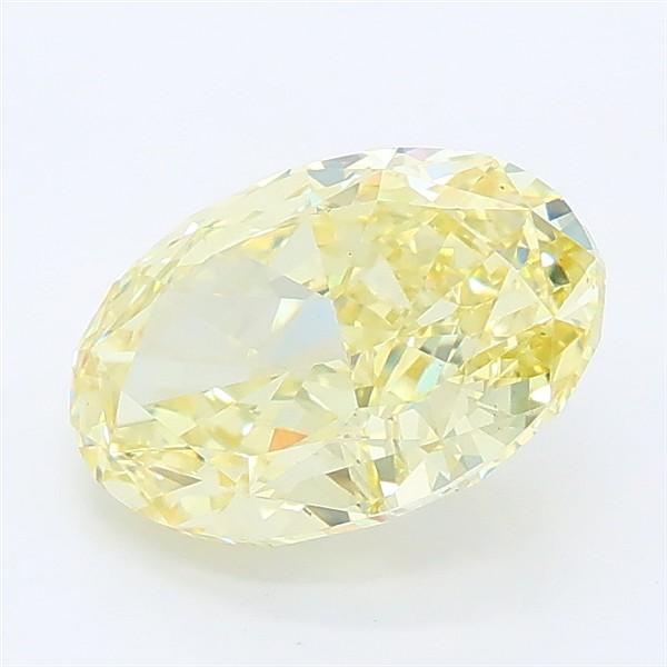 2.14 Ct. Fancy Yellow Oval Lab Grown Diamond