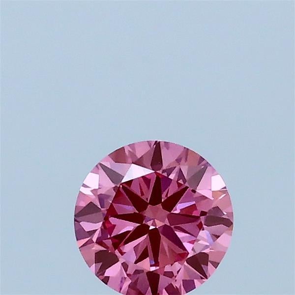0.37 Ct. Fancy Vivid Pink Round Lab Grown Diamond