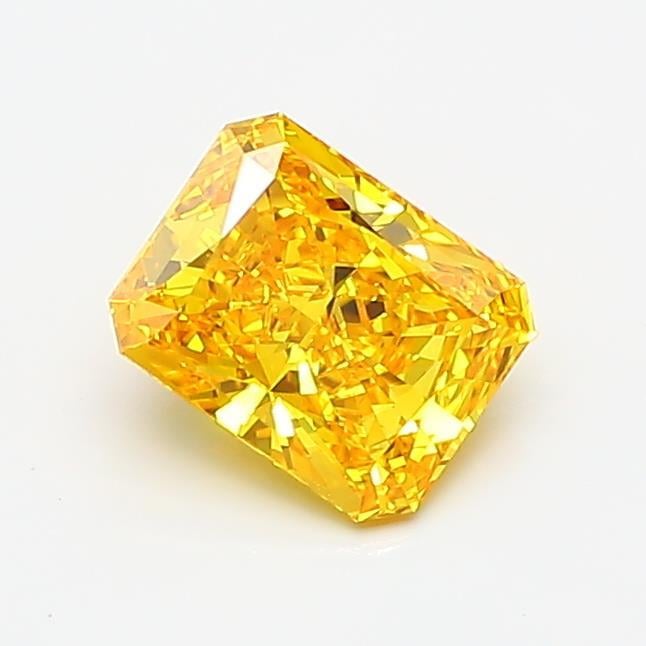 0.83 Ct. Fancy Vivid Yellow Radiant Lab Grown Diamond