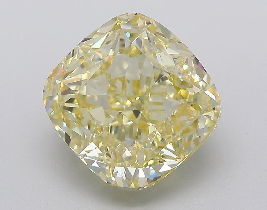 3.31 Ct. Fancy Intense Yellow Cushion Lab Grown Diamond