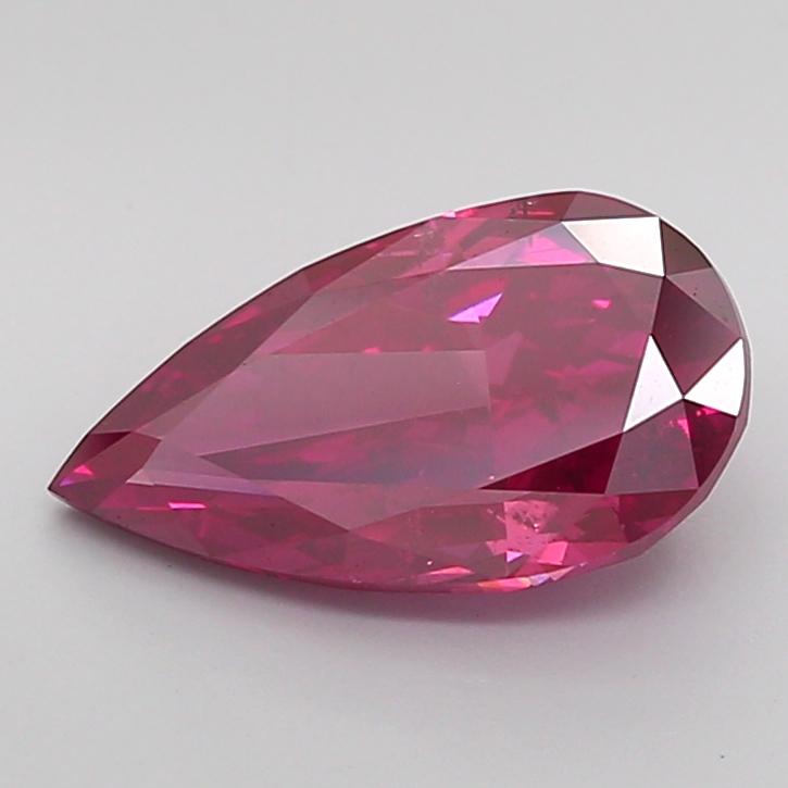 3.02 Ct. Fancy Deep Orange Pink Pear Lab Grown Diamond
