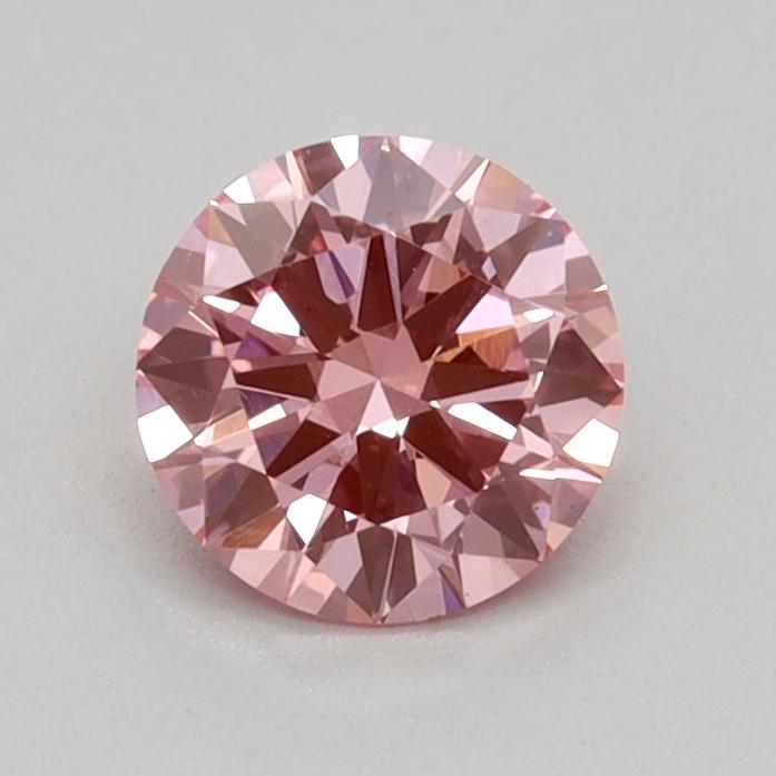 0.35 Ct. Fancy Vivid Pink Round Lab Grown Diamond