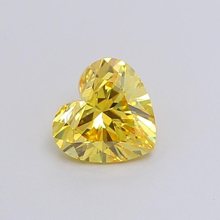 1.01 Ct. Fancy Vivid Yellow Heart Lab Grown Diamond