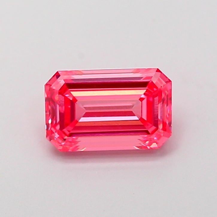 1.08 Ct. Fancy Vivid  Pink Emerald Lab Grown Diamond