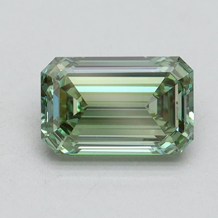 1.02 Ct. Fancy Intense Pacific Green Emerald Lab Grown Diamond