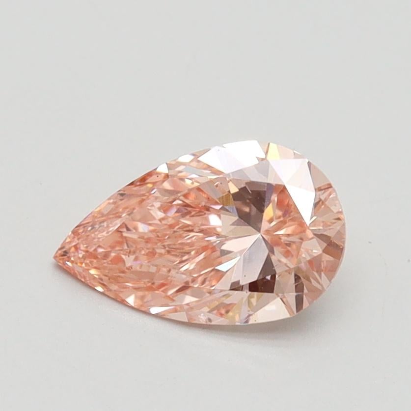 0.73 Ct. Fancy Intense Pink Pear Lab Grown Diamond