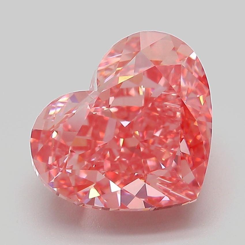 5.45 Ct. Fancy Vivid Pink Heart Lab Grown Diamond