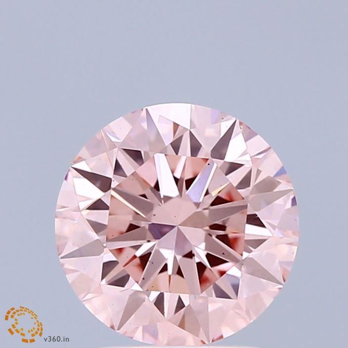 2.03 Ct. Fancy Intense  Pink Round Lab Grown Diamond