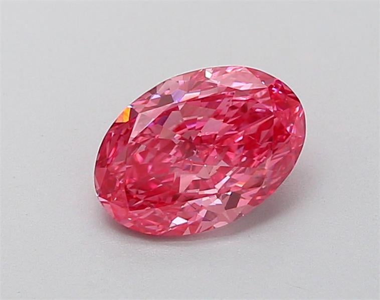 1.04 Ct. Fancy Vivid Pink Oval Lab Grown Diamond