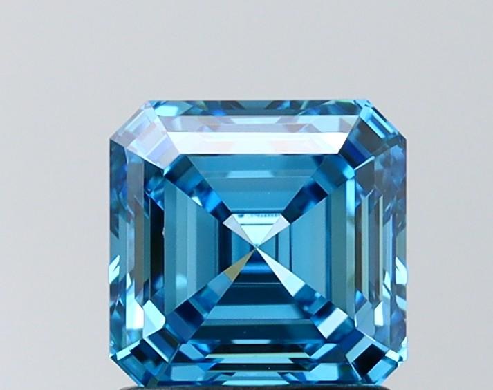 1.55 Ct. Fancy Deep Blue Asscher Lab Grown Diamond