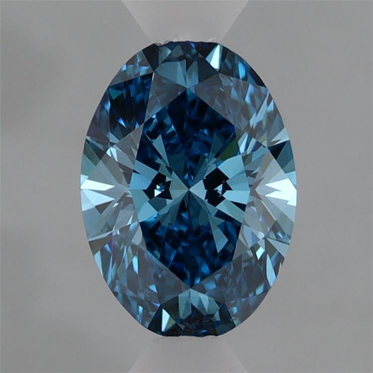 1.00 Ct. Fancy Vivid  Blue Oval Lab Grown Diamond