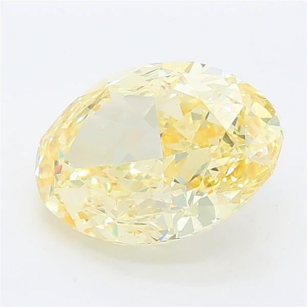 2.34 Ct. Fancy Intense Yellow Oval Lab Grown Diamond