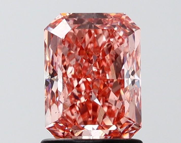 1.50 Ct. Fancy Vivid Pink Radiant Lab Grown Diamond
