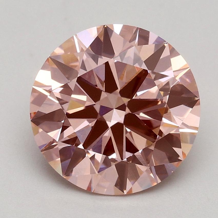 2.23 Ct. Fancy Intense Pink Round Lab Grown Diamond