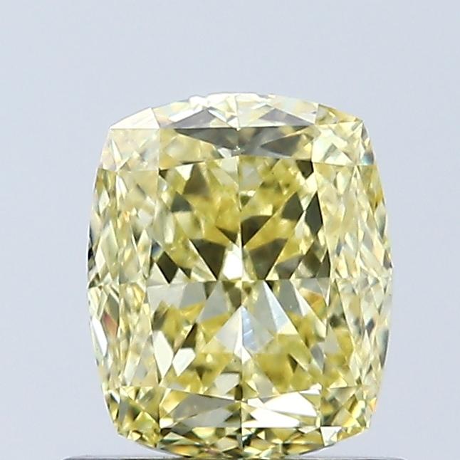 1.05 Ct. Fancy Vivid Yellow Cushion Lab Grown Diamond