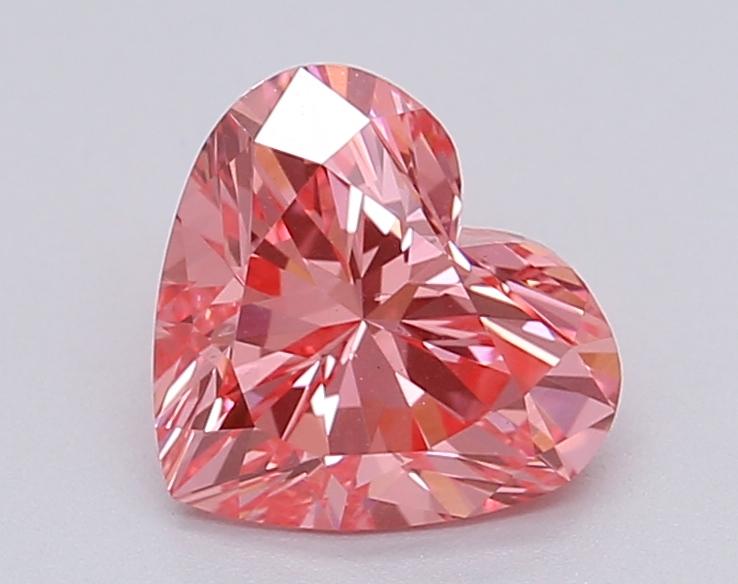 1.04 Ct. Fancy Vivid Pink Heart Lab Grown Diamond