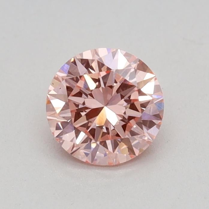 0.40 Ct. Fancy Vivid Pink Round Lab Grown Diamond