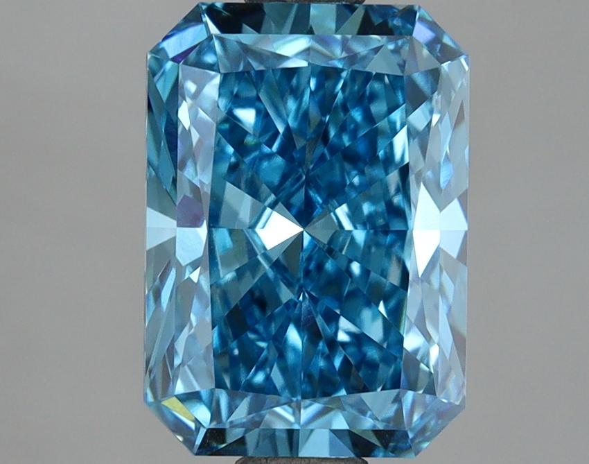 2.59 Ct. Fancy Vivid Blue Radiant Lab Grown Diamond
