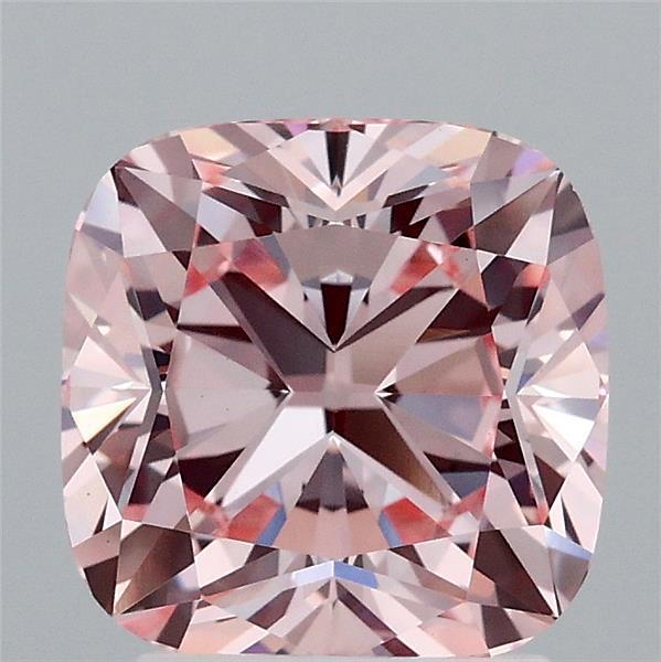 2.54 Ct. Fancy Intense Pink Cushion Lab Grown Diamond