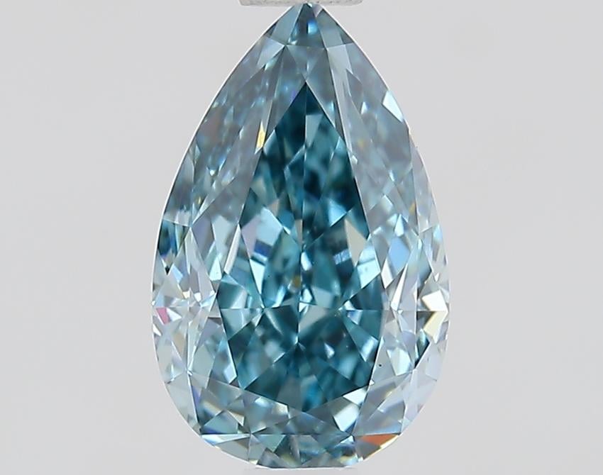1.01 Ct. Fancy Vivid Blue Pear Lab Grown Diamond