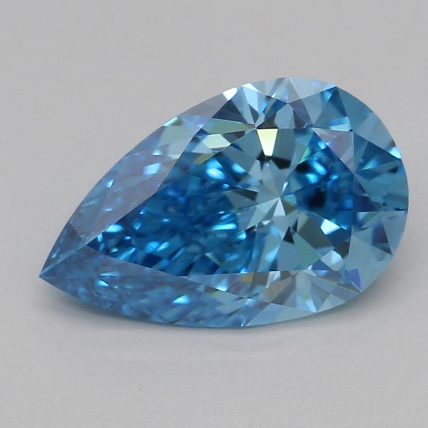 1.05 Ct. Fancy Vivid Blue Pear Lab Grown Diamond