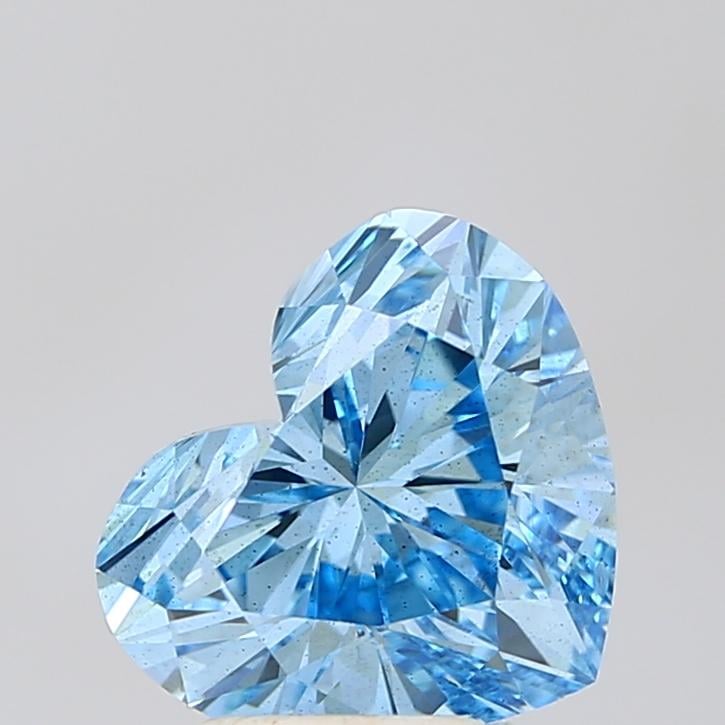 3.00 Ct. Fancy Vivid Blue Heart Lab Grown Diamond