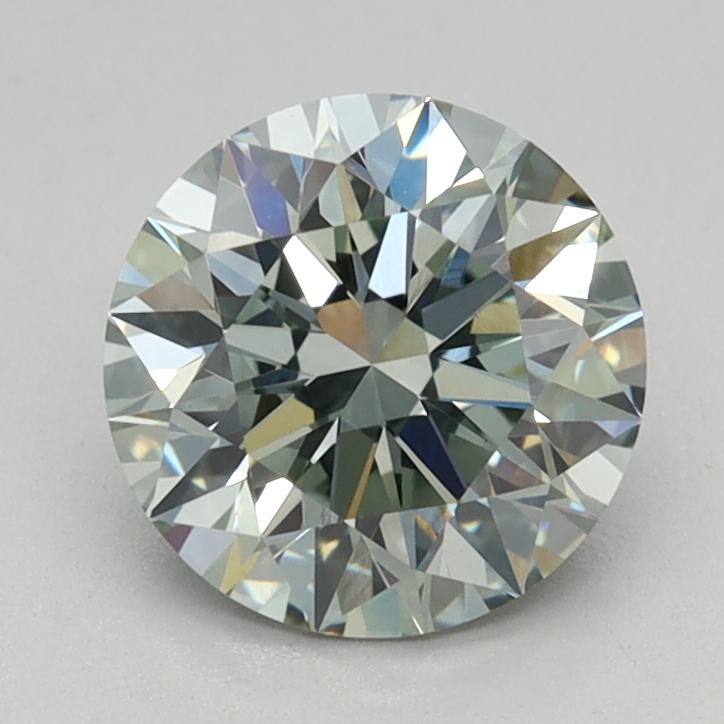 1.01 Ct. Fancy Intense Green Round Lab Grown Diamond