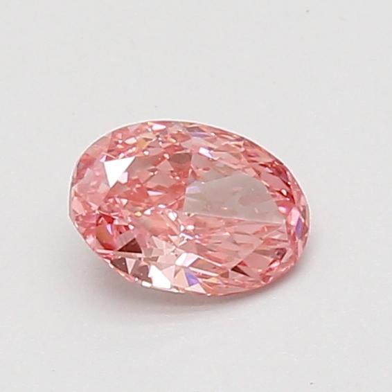 0.50 Ct. Fancy Vivid Pink Oval Lab Grown Diamond