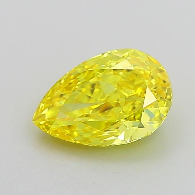 1.05 Ct. Fancy Vivid None Yellow Pear Lab Grown Diamond