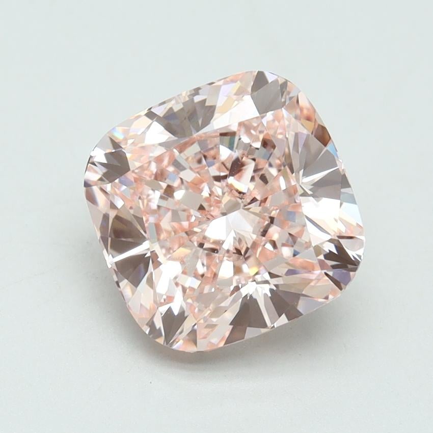 3.15 Ct. Fancy Intense Pink Cushion Lab Grown Diamond