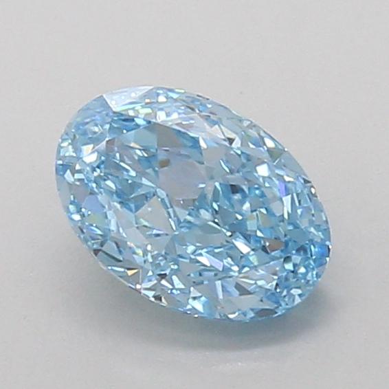 1.05 Ct. Fancy Vivid Blue Oval Lab Grown Diamond