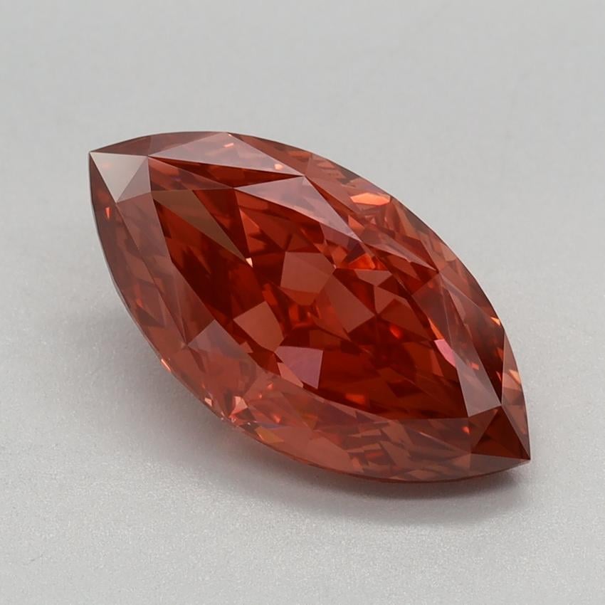 2.07 Ct. Fancy Vivid Pinkish Orange Marquise Lab Grown Diamond