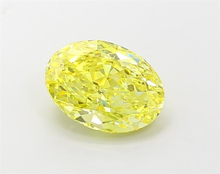 2.05 Ct. Fancy Vivid  Yellow Oval Lab Grown Diamond