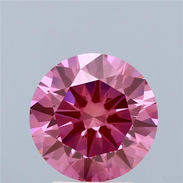 3.08 Ct. Fancy Vivid Pink Round Lab Grown Diamond
