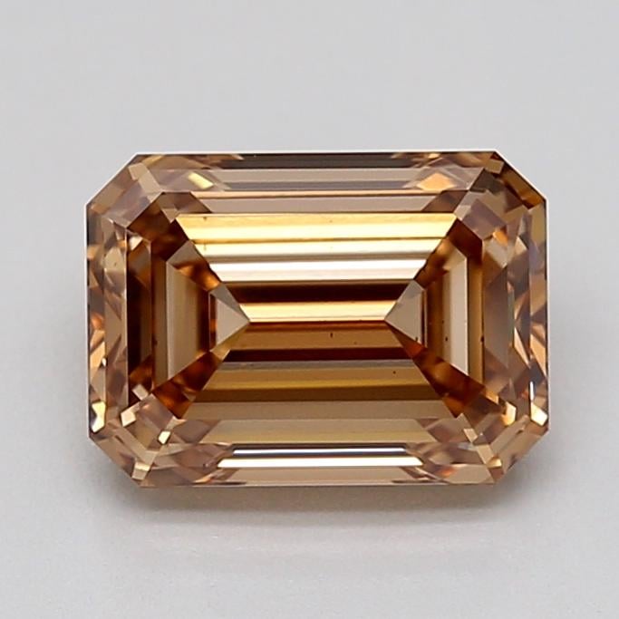 1.52 Ct. Light  Brown Emerald Lab Grown Diamond
