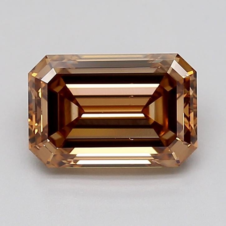 1.52 Ct. Light  Brown Emerald Lab Grown Diamond